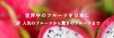 世界中のフルーツを日本に 人気のフルーツから驚きのフルーツまで